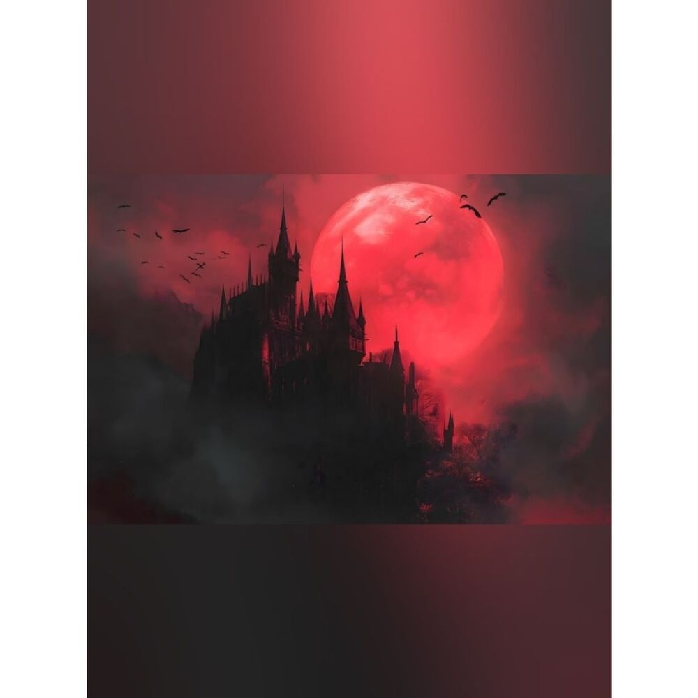 Custom Fridge Magnet Red Gothic Castle Home Kitchen Decor